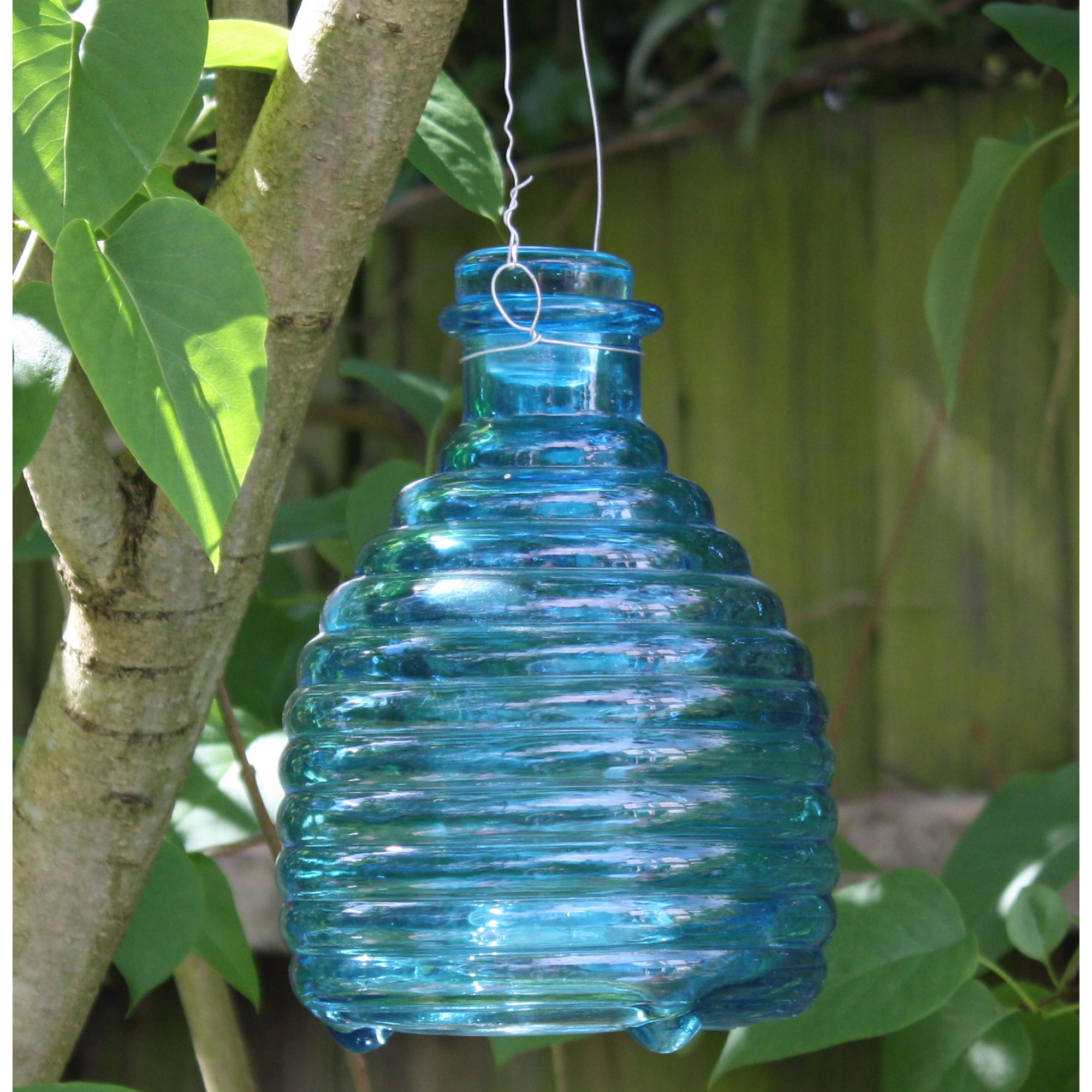Blue Glass Wasp Catcher blendboutique